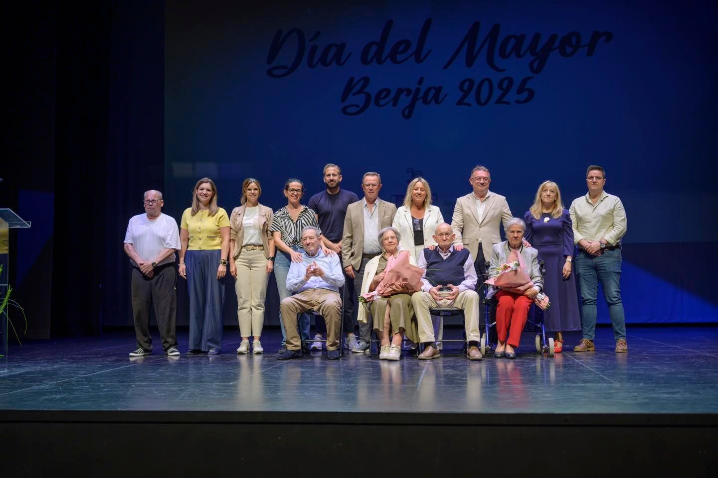 Emotivo Día del Mayor en Berja con homenajes a Mª Dolores Gutiérrez, Ramón Rodríguez y Fausto Ruiz